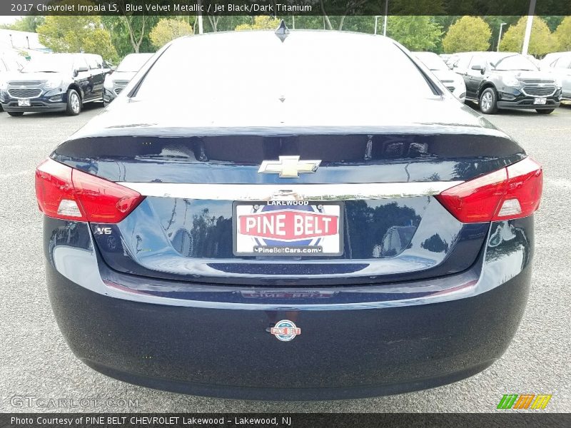 Blue Velvet Metallic / Jet Black/Dark Titanium 2017 Chevrolet Impala LS