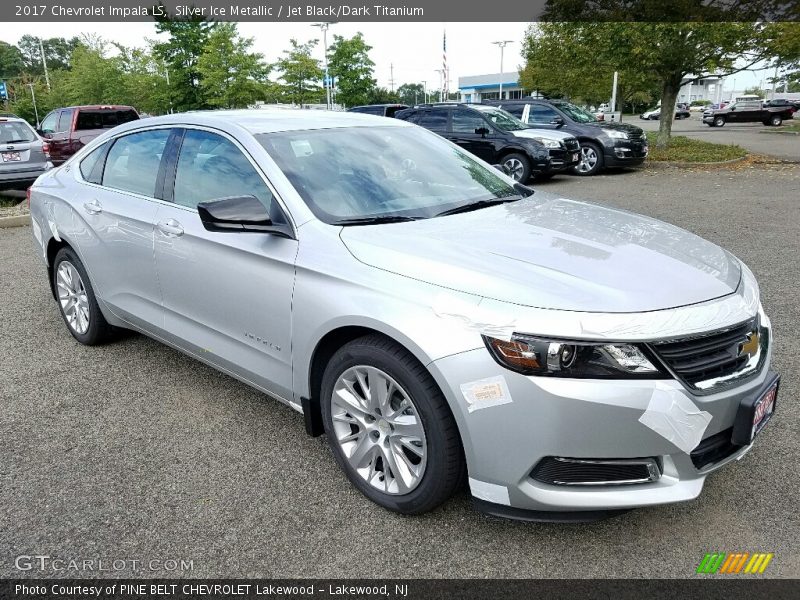 Silver Ice Metallic / Jet Black/Dark Titanium 2017 Chevrolet Impala LS