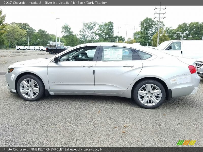 Silver Ice Metallic / Jet Black/Dark Titanium 2017 Chevrolet Impala LS