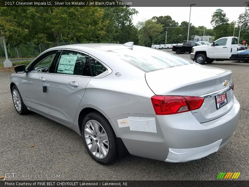 Silver Ice Metallic / Jet Black/Dark Titanium 2017 Chevrolet Impala LS