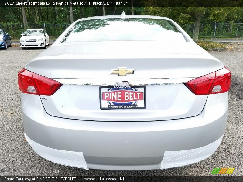 Silver Ice Metallic / Jet Black/Dark Titanium 2017 Chevrolet Impala LS