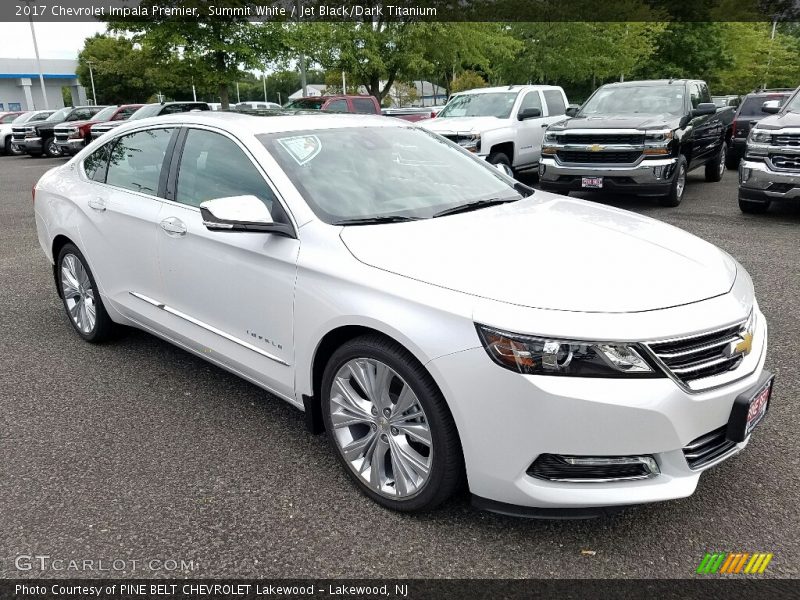 Summit White / Jet Black/Dark Titanium 2017 Chevrolet Impala Premier