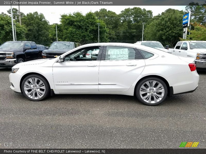 Summit White / Jet Black/Dark Titanium 2017 Chevrolet Impala Premier