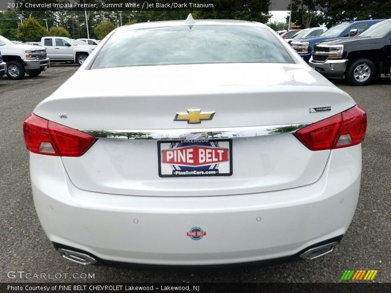 Summit White / Jet Black/Dark Titanium 2017 Chevrolet Impala Premier