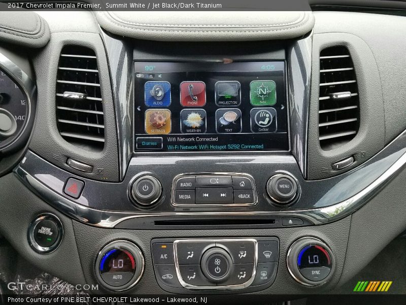 Summit White / Jet Black/Dark Titanium 2017 Chevrolet Impala Premier