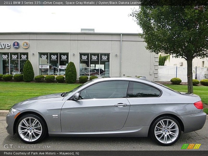 Space Gray Metallic / Oyster/Black Dakota Leather 2011 BMW 3 Series 335i xDrive Coupe