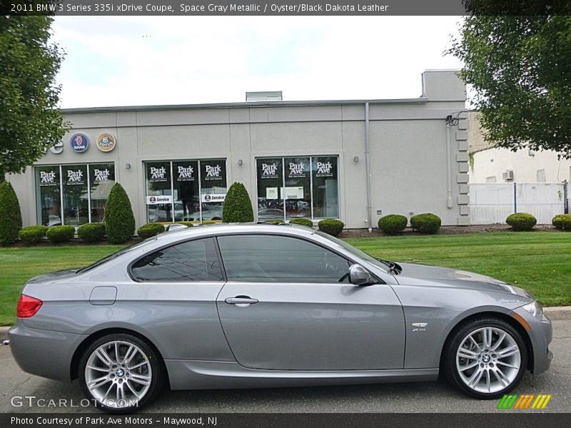 Space Gray Metallic / Oyster/Black Dakota Leather 2011 BMW 3 Series 335i xDrive Coupe