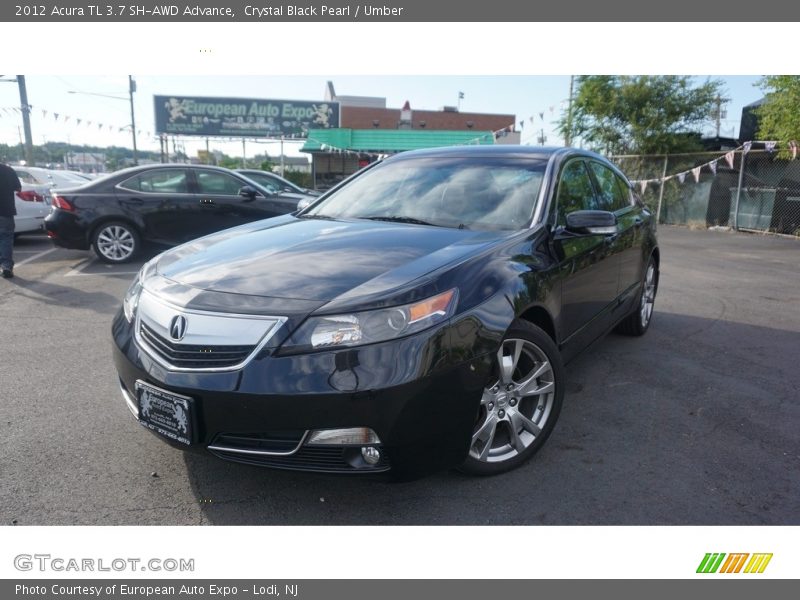 Crystal Black Pearl / Umber 2012 Acura TL 3.7 SH-AWD Advance