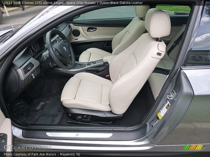 Space Gray Metallic / Oyster/Black Dakota Leather 2011 BMW 3 Series 335i xDrive Coupe