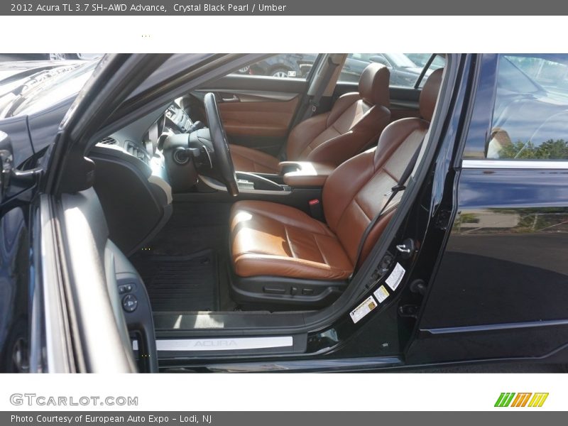 Crystal Black Pearl / Umber 2012 Acura TL 3.7 SH-AWD Advance