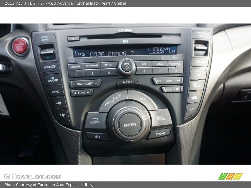 Crystal Black Pearl / Umber 2012 Acura TL 3.7 SH-AWD Advance