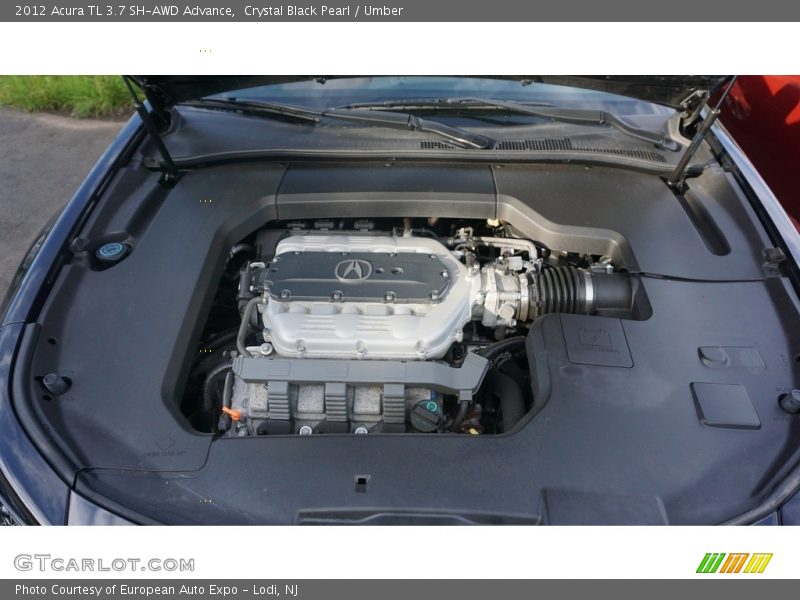Crystal Black Pearl / Umber 2012 Acura TL 3.7 SH-AWD Advance