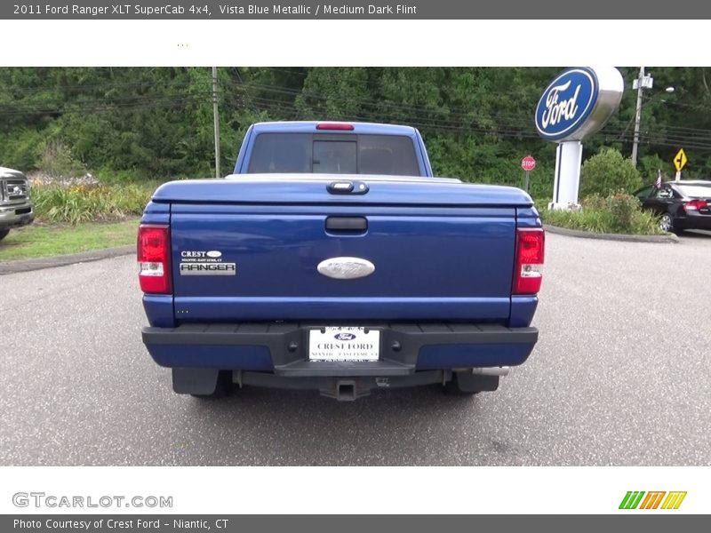 Vista Blue Metallic / Medium Dark Flint 2011 Ford Ranger XLT SuperCab 4x4