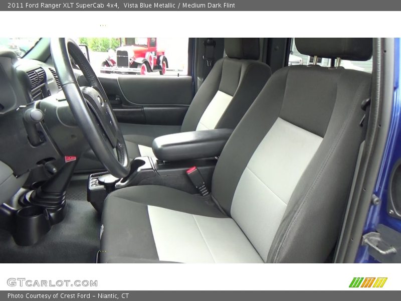 Vista Blue Metallic / Medium Dark Flint 2011 Ford Ranger XLT SuperCab 4x4