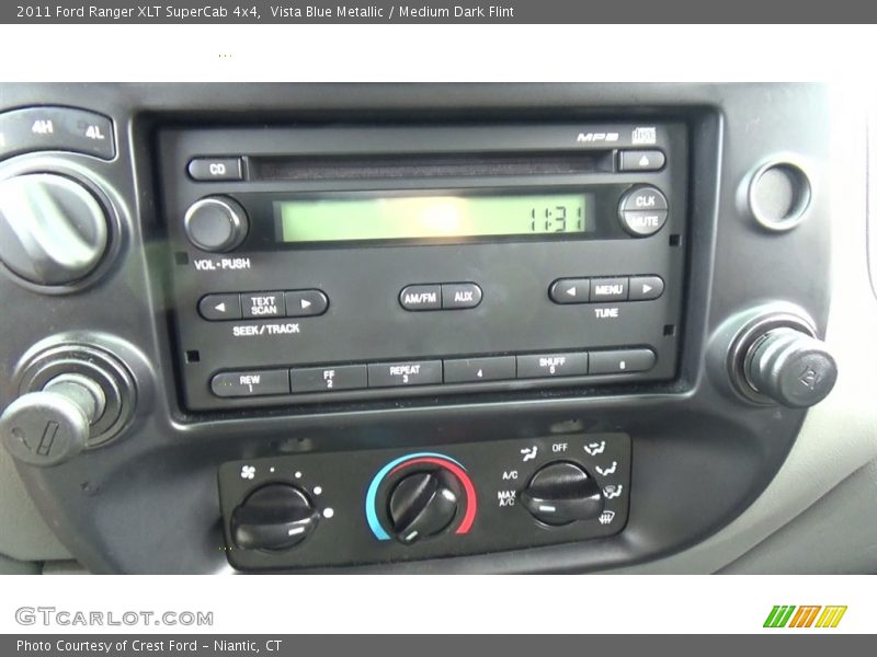 Vista Blue Metallic / Medium Dark Flint 2011 Ford Ranger XLT SuperCab 4x4