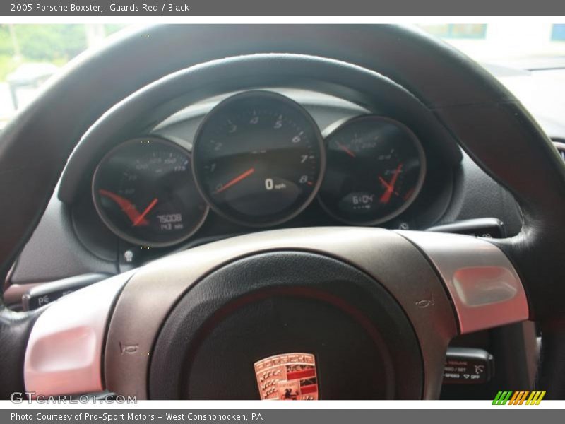 Guards Red / Black 2005 Porsche Boxster