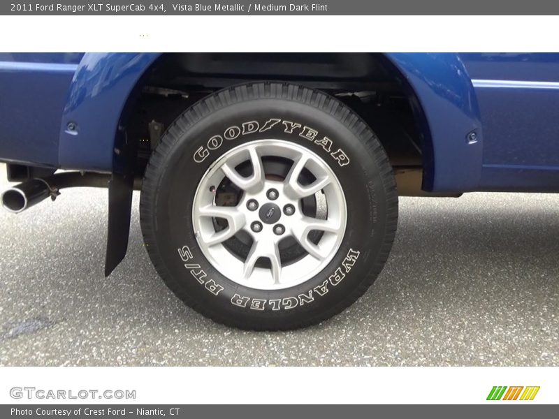 Vista Blue Metallic / Medium Dark Flint 2011 Ford Ranger XLT SuperCab 4x4
