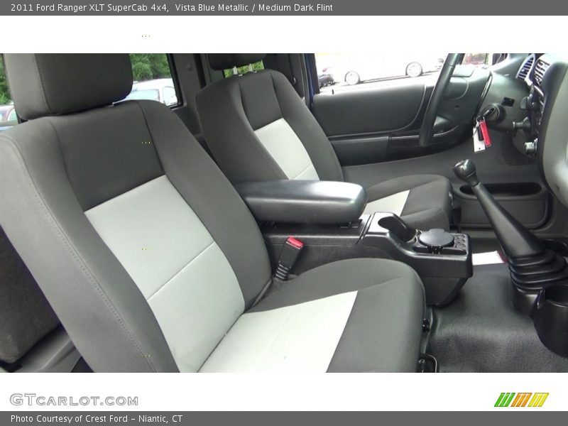 Vista Blue Metallic / Medium Dark Flint 2011 Ford Ranger XLT SuperCab 4x4