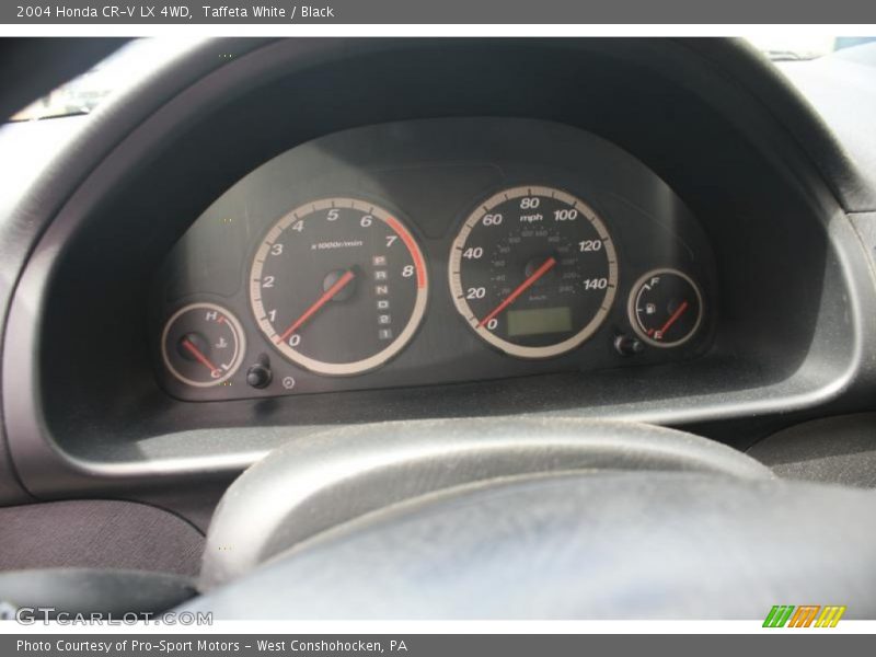Taffeta White / Black 2004 Honda CR-V LX 4WD
