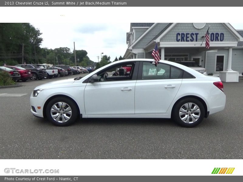 Summit White / Jet Black/Medium Titanium 2013 Chevrolet Cruze LS