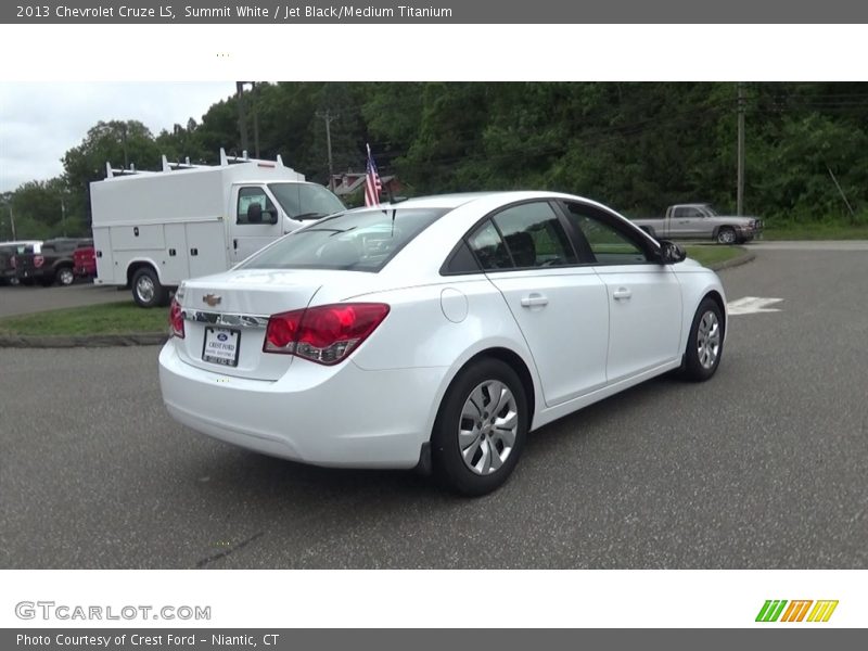 Summit White / Jet Black/Medium Titanium 2013 Chevrolet Cruze LS