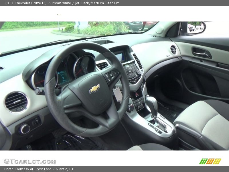Summit White / Jet Black/Medium Titanium 2013 Chevrolet Cruze LS