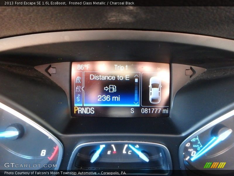 Frosted Glass Metallic / Charcoal Black 2013 Ford Escape SE 1.6L EcoBoost