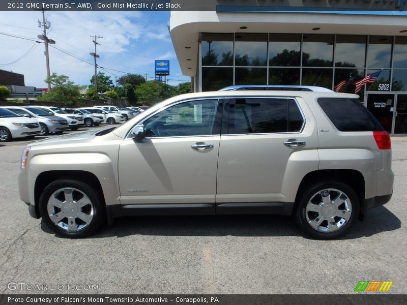 Gold Mist Metallic / Jet Black 2012 GMC Terrain SLT AWD