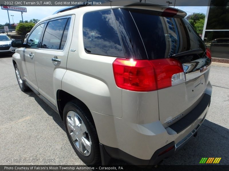 Gold Mist Metallic / Jet Black 2012 GMC Terrain SLT AWD