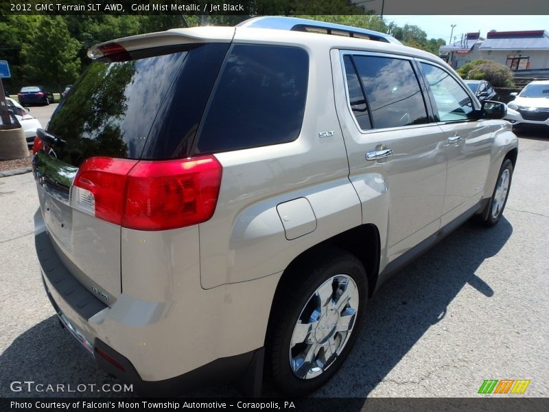 Gold Mist Metallic / Jet Black 2012 GMC Terrain SLT AWD