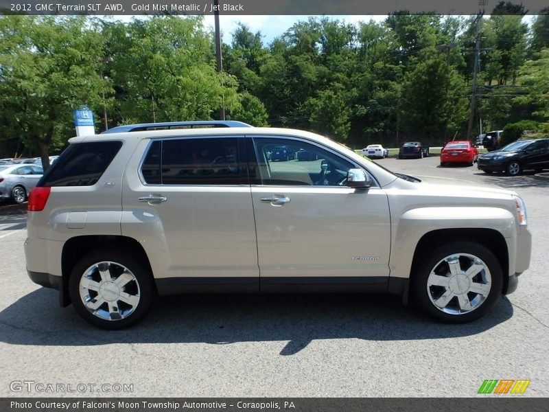 Gold Mist Metallic / Jet Black 2012 GMC Terrain SLT AWD