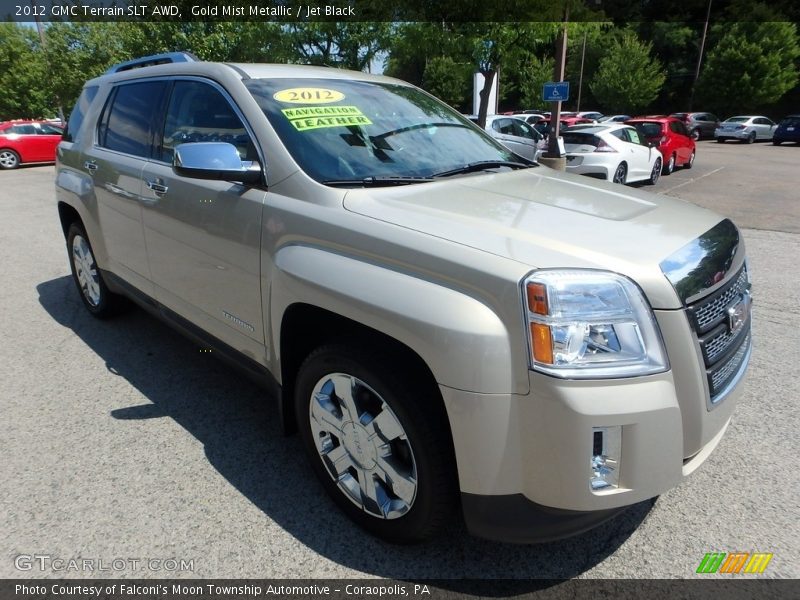 Gold Mist Metallic / Jet Black 2012 GMC Terrain SLT AWD