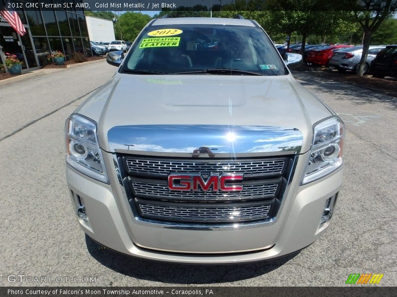Gold Mist Metallic / Jet Black 2012 GMC Terrain SLT AWD