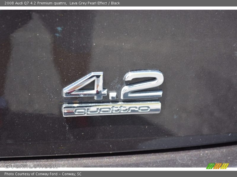 Lava Grey Pearl Effect / Black 2008 Audi Q7 4.2 Premium quattro