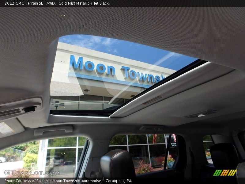 Gold Mist Metallic / Jet Black 2012 GMC Terrain SLT AWD