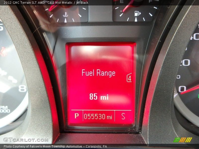 Gold Mist Metallic / Jet Black 2012 GMC Terrain SLT AWD