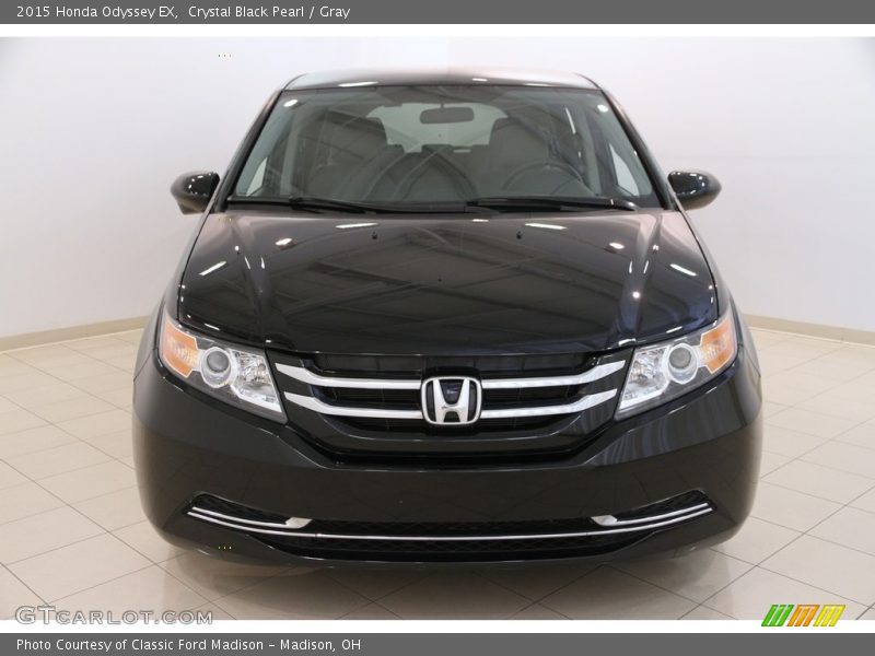 Crystal Black Pearl / Gray 2015 Honda Odyssey EX
