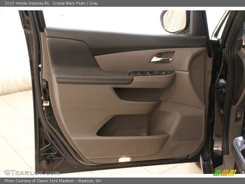 Crystal Black Pearl / Gray 2015 Honda Odyssey EX