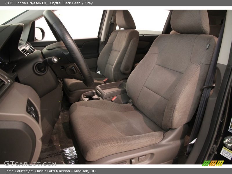 Crystal Black Pearl / Gray 2015 Honda Odyssey EX