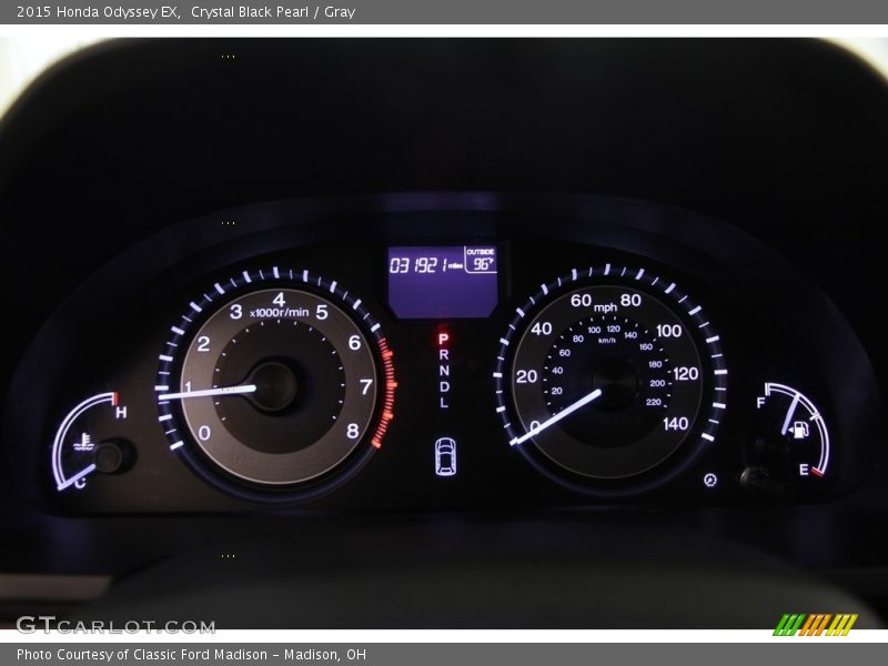 Crystal Black Pearl / Gray 2015 Honda Odyssey EX