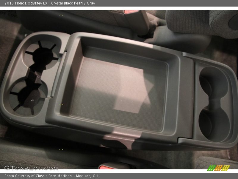 Crystal Black Pearl / Gray 2015 Honda Odyssey EX