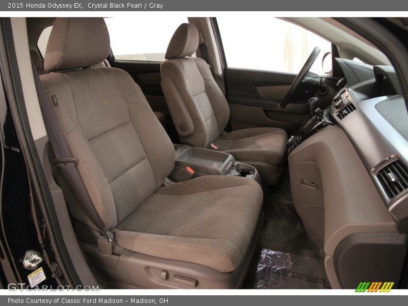 Crystal Black Pearl / Gray 2015 Honda Odyssey EX