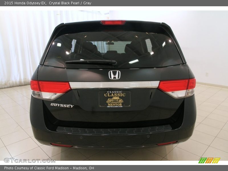 Crystal Black Pearl / Gray 2015 Honda Odyssey EX