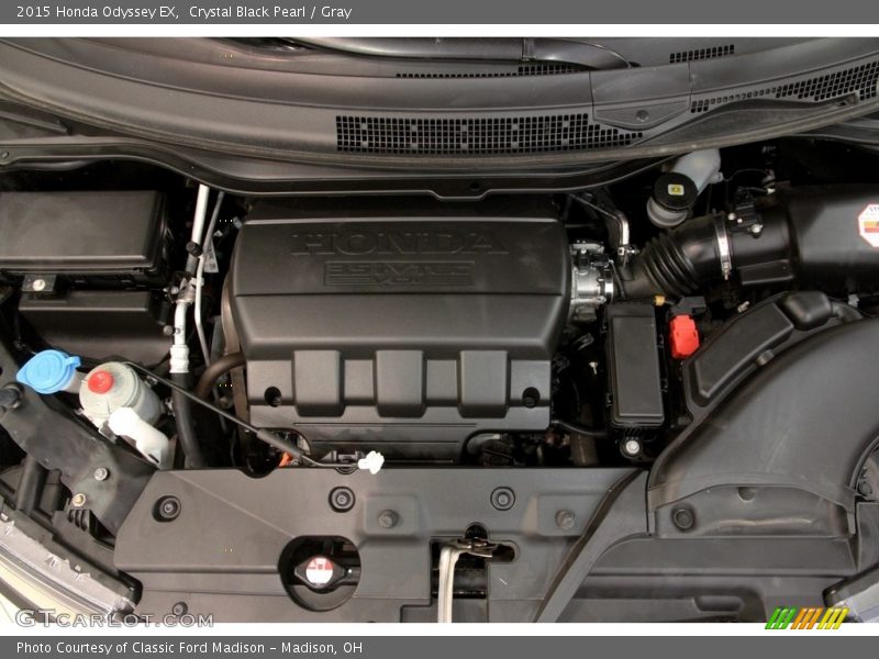 Crystal Black Pearl / Gray 2015 Honda Odyssey EX