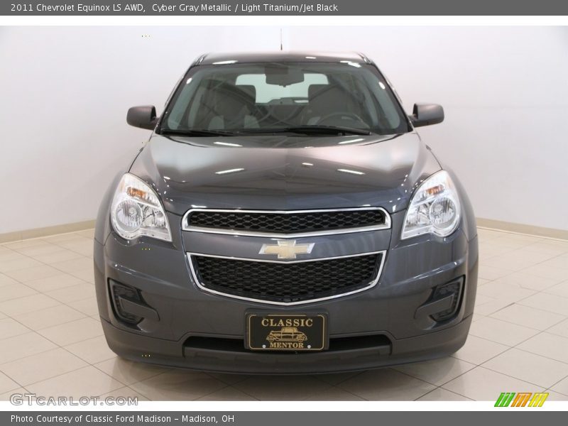 Cyber Gray Metallic / Light Titanium/Jet Black 2011 Chevrolet Equinox LS AWD