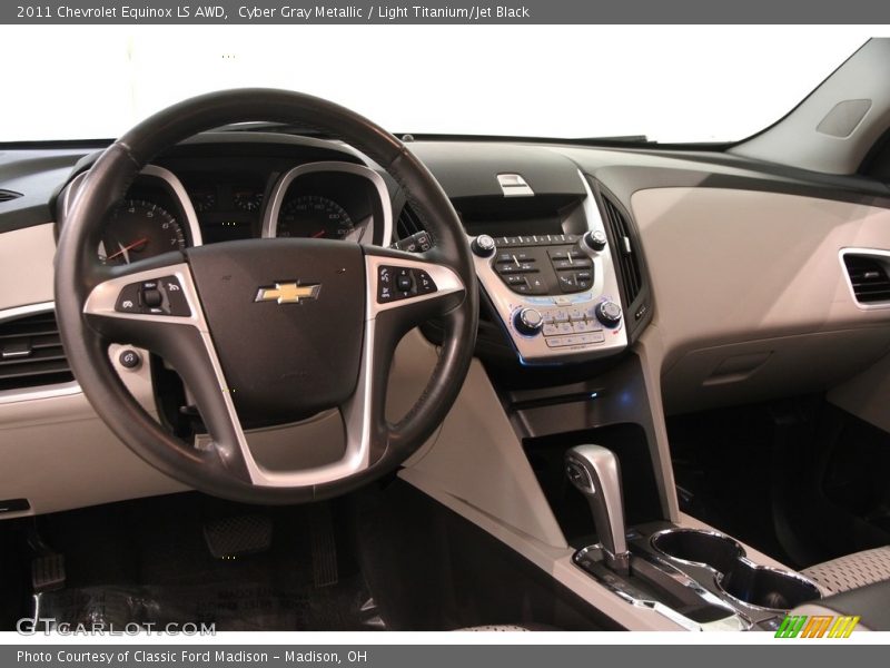 Cyber Gray Metallic / Light Titanium/Jet Black 2011 Chevrolet Equinox LS AWD