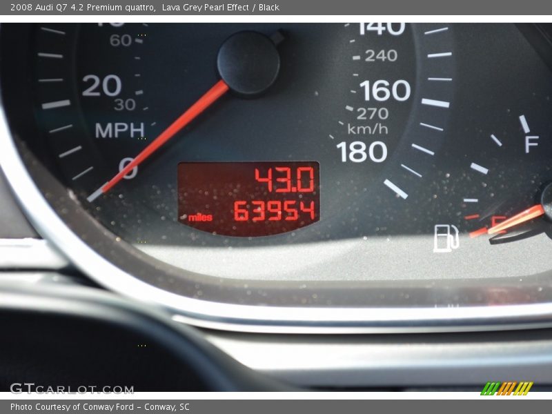 Lava Grey Pearl Effect / Black 2008 Audi Q7 4.2 Premium quattro