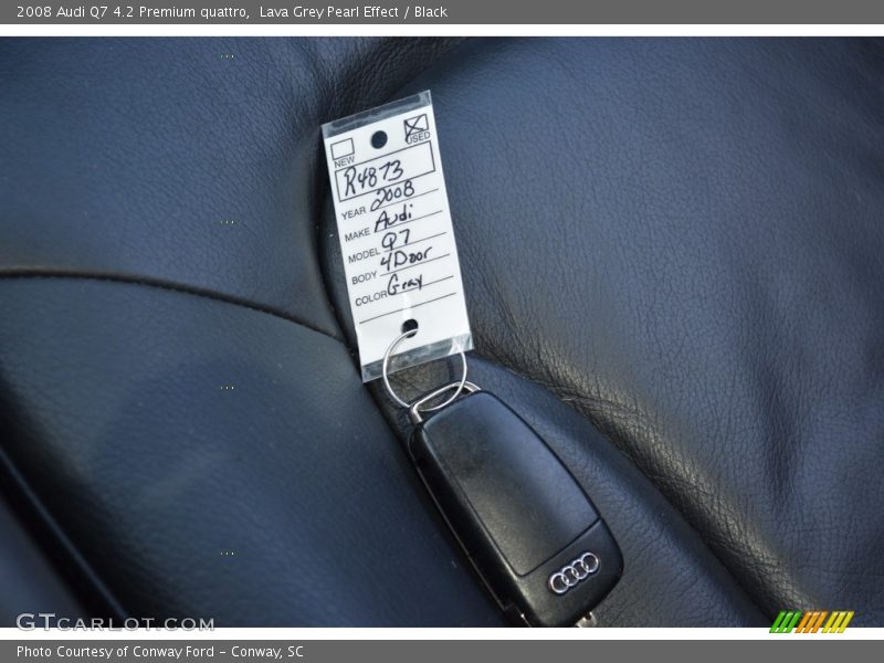 Lava Grey Pearl Effect / Black 2008 Audi Q7 4.2 Premium quattro