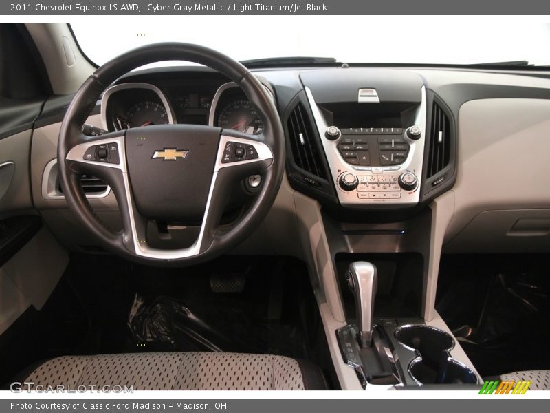 Cyber Gray Metallic / Light Titanium/Jet Black 2011 Chevrolet Equinox LS AWD