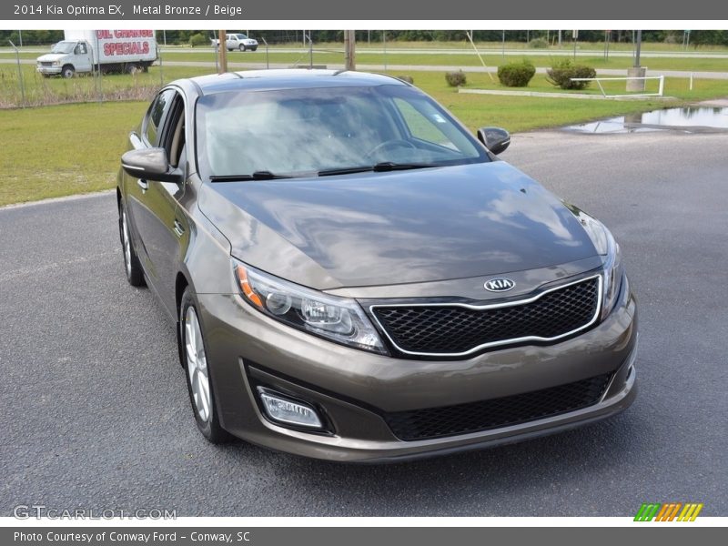 Metal Bronze / Beige 2014 Kia Optima EX